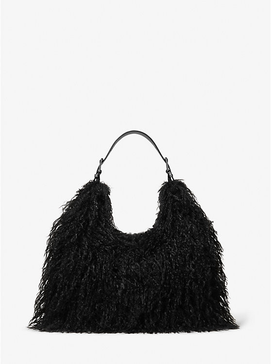 Nolita Large Faux Shearling Shoulder Bag | Michael Kors US