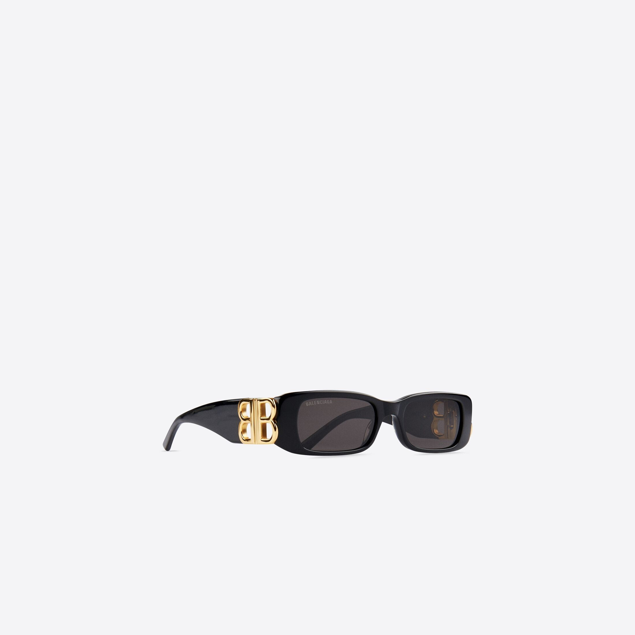 Dynasty Rectangle Sunglasses in Black | Balenciaga