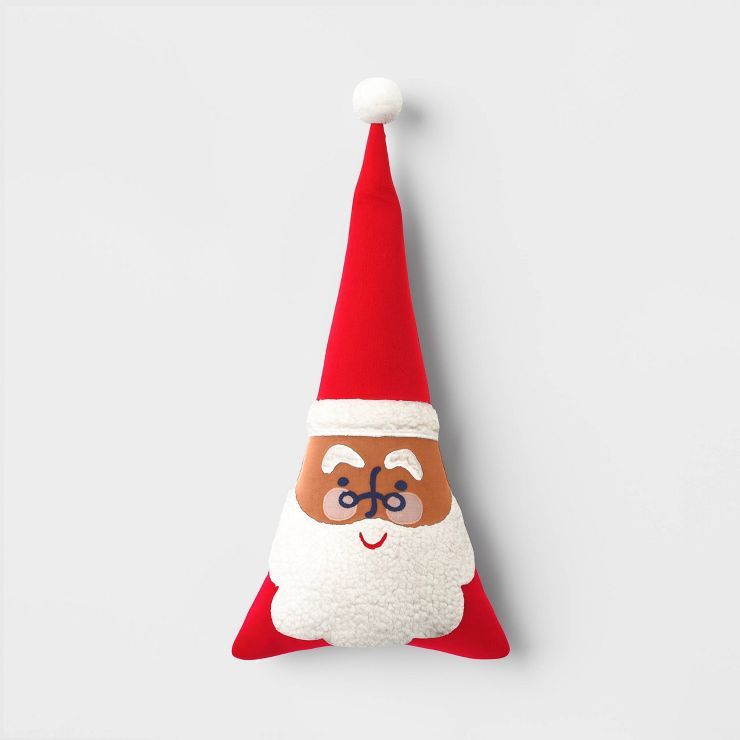 Santa Shaped Christmas Throw Pillow Red - Wondershop&#8482; | Target