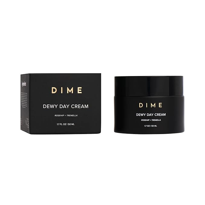DIME Beauty Dewy Day Cream, Morning Face Moisturizer with Rosehip Oil and Snow Mushroom, 1.7 oz /... | Amazon (US)