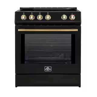 Leonardo 30 in. Induction Range 4-Burner Elements in Black | The Home Depot