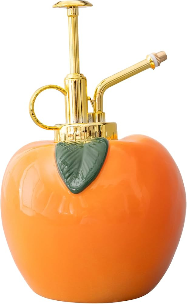 ban.do Peach-Shaped Plant Mister, Fruit Theme Indoor Plant Accessories, Ceramic Watering Can Spra... | Amazon (US)