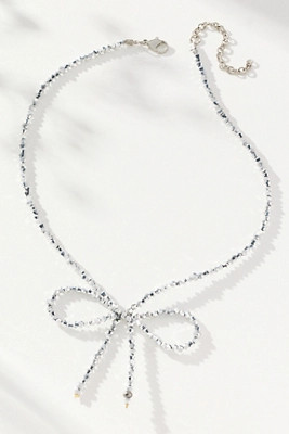 Beaded Bow Necklace | Anthropologie (US)