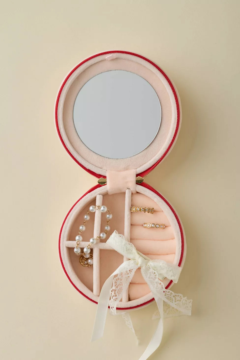 Cherry Velvet Jewelry Case | Urban Outfitters (US and RoW)