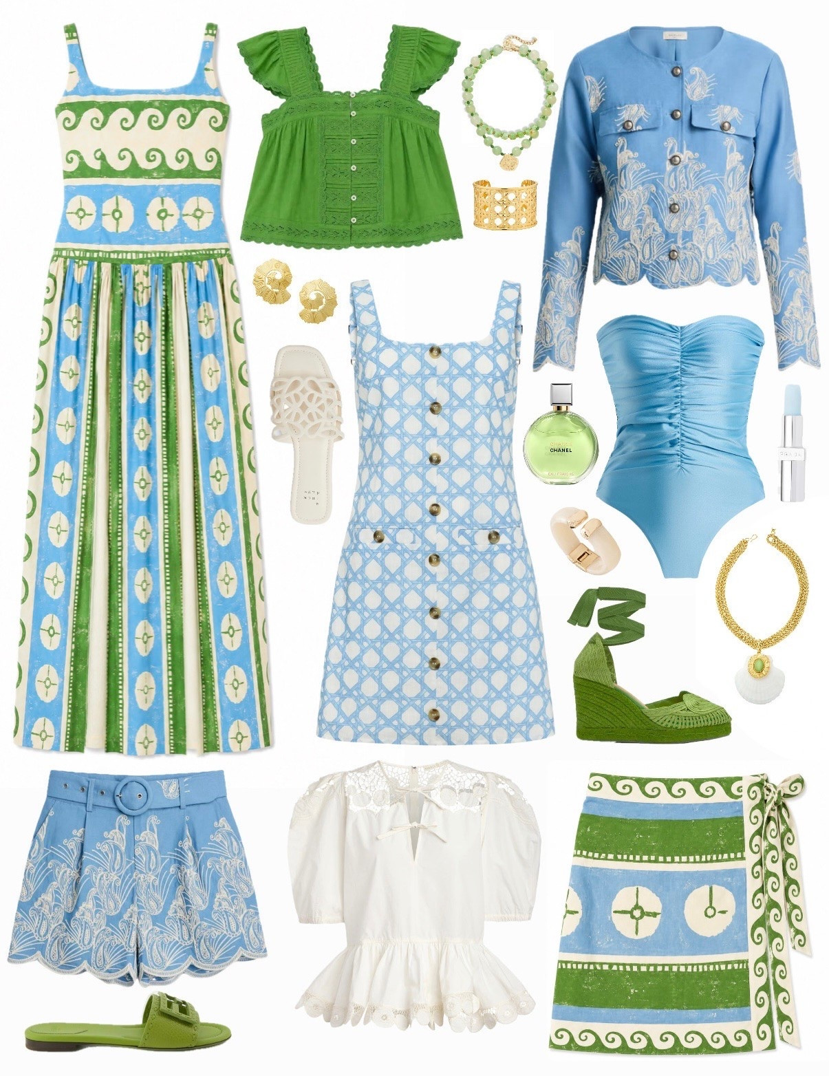 New arrivals 💚💙 blue and green summer outfits green dress blue dresses beach vacation outfit resort wear classic timeless style tuckernuck