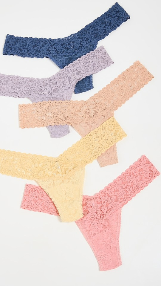 Hanky Panky Signature Lace Low Rise Thong 5 Pack | SHOPBOP | Shopbop
