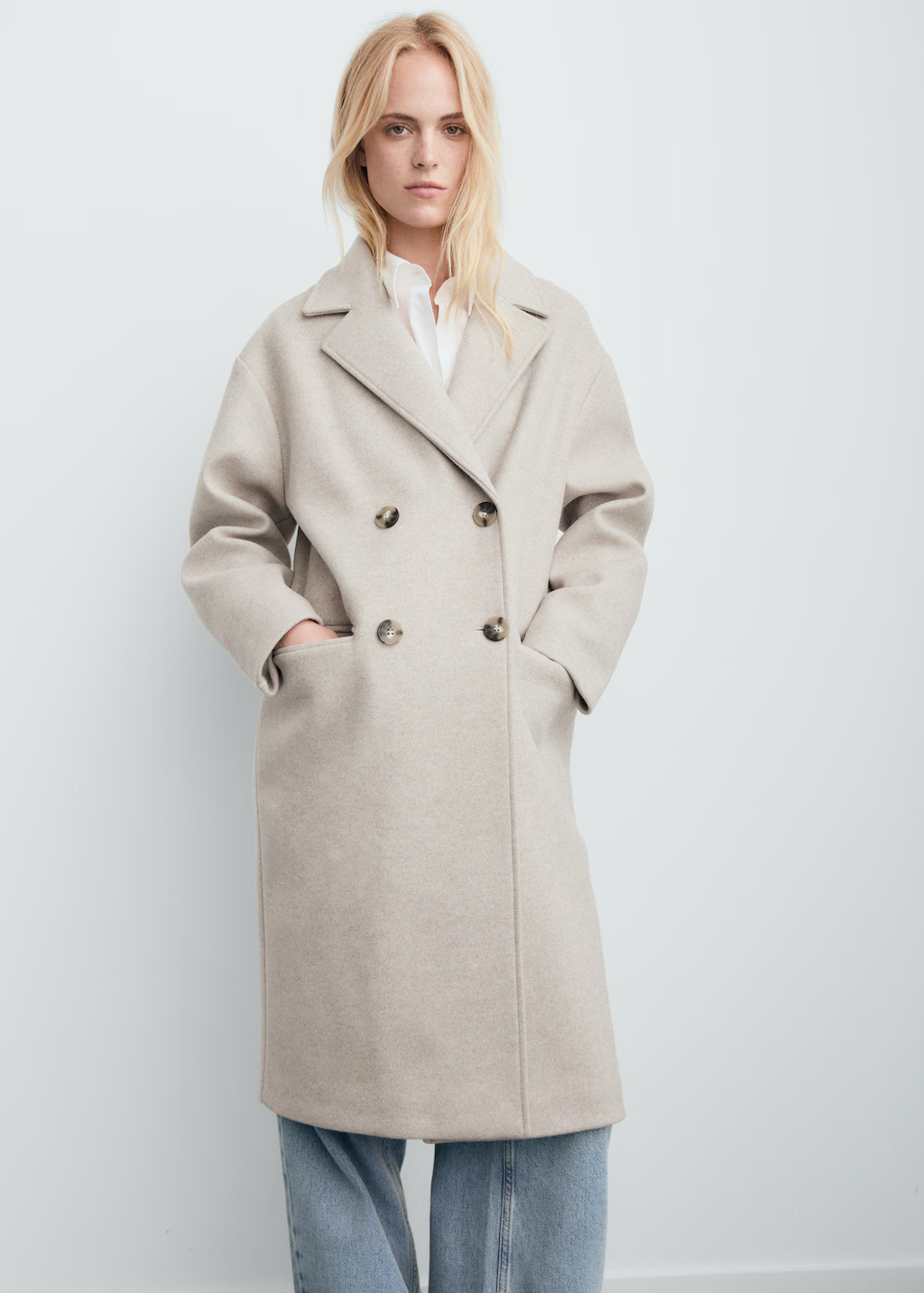 Double-breasted midi coat | Mango (US/MX/AU)