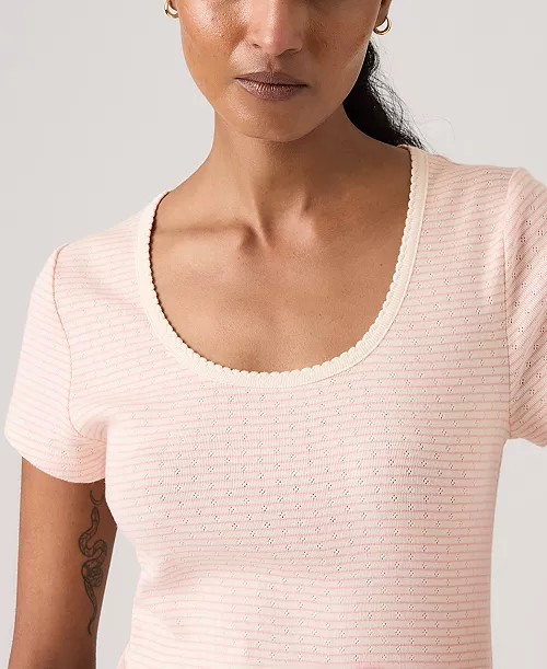 Women's Sweetie Cap Short-Sleeve Crew Neck Top | Macy's