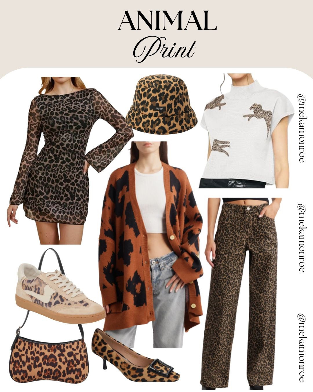 Animal Print Is Basically a Neutral at This Point
Let’s be real…animal print never really went out, but for Spring 2025, it’s definitely back with intention. From bold leopard cardis to low-key statement sneakers and that “yes I’m extra” bucket hat moment, these pieces are giving personality without doing the most. You can style ‘em with basics or mix prints if you’re feelin’ brave. Either way, these picks are here to help you step outside the plain neutral box.

Everything is linked on my LTK so you can add a little wild to your wardrobe without overthinking it.

#SpringTrends2025 #AnimalPrintStyle #LTKSpringLooks #StatementPieces #MidsizeStyleEdit #NeutralWithAnEdge #EverydayBold

#LTKMidsize #LTKStyleTip #LTKPlusSize