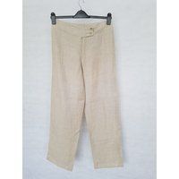European Organic Linen Trousers Women Pure Linen Pants Size UK 10 | Etsy (US)