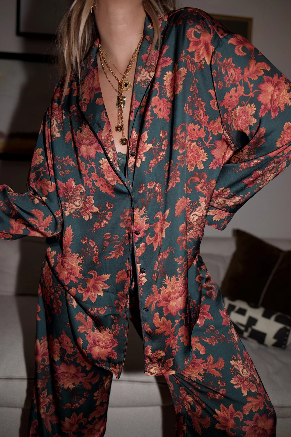 Pajama Button Down - Lotus | How Do You Wear That