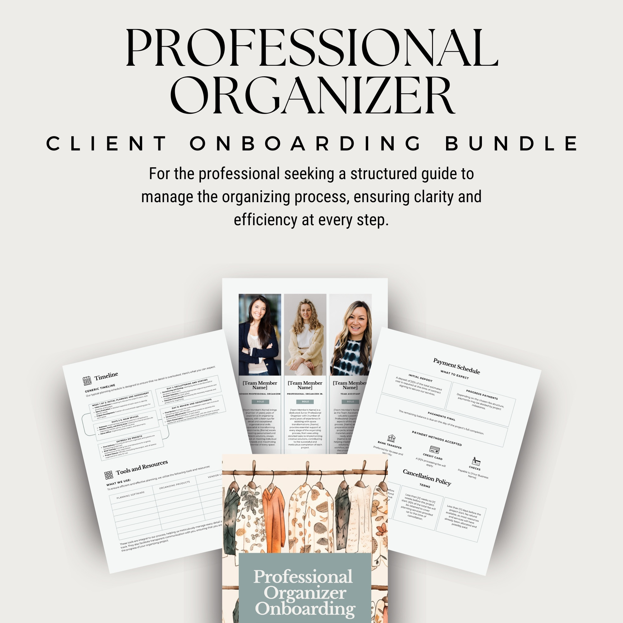 Looking for a streamlined way to onboard new clients? The Professional Organizer Client Onboarding Bundle offers a structured, step-by-step guide for managing the organizing process with clarity and efficiency. Perfect for professional organizers who want to elevate their business with clear communication, detailed timelines, and organized processes. Ensure every client experience is seamless from start to finish!

#LTKGiftGuide #LTKHome #LTKFindsUnder50