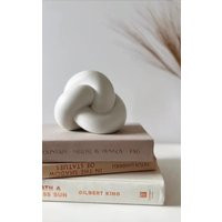 White Sculptural Knot Figurine | Etsy (US)