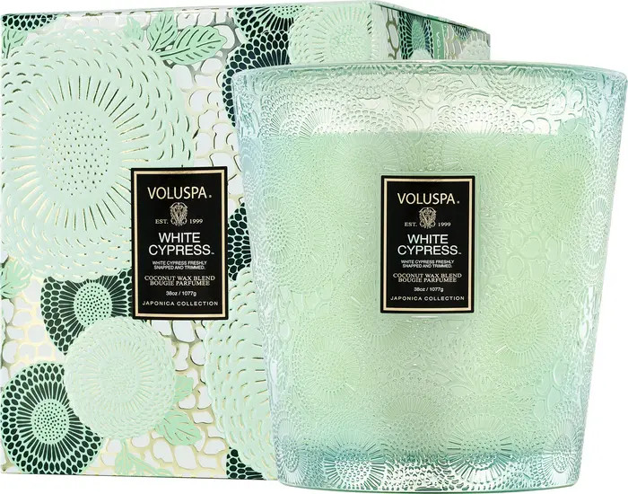 Voluspa White Cypress Three-Wick Hearth Candle | Nordstrom | Nordstrom