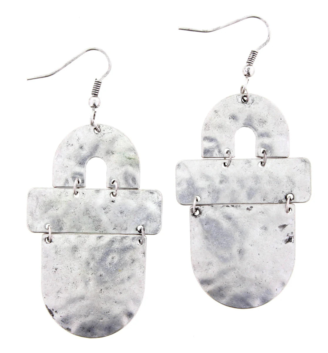 Silver Three Layer Dangle Earring | Charming Charlie