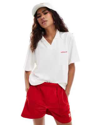 adidas Originals polo in white | ASOS (Global)