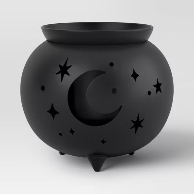 9" Large Metal Cauldron Planter Halloween Decorative Prop Black - Hyde and EEK! Boutique™ | Target