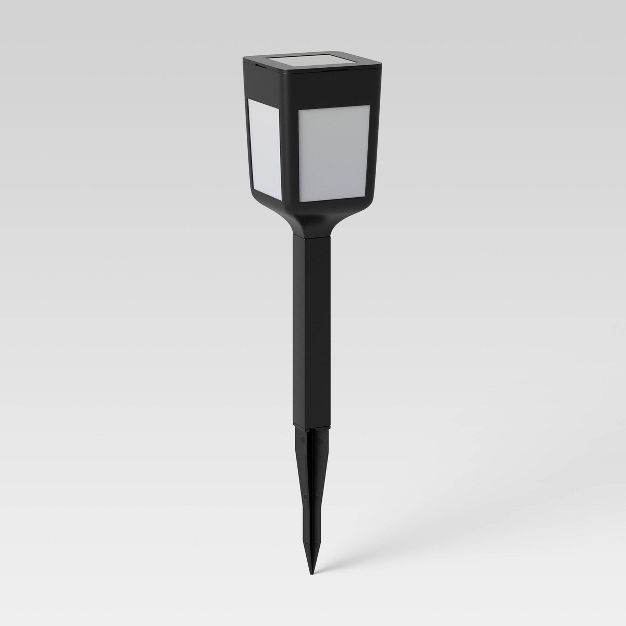 Square Solar Pathway Light Black - Room Essentials™ | Target