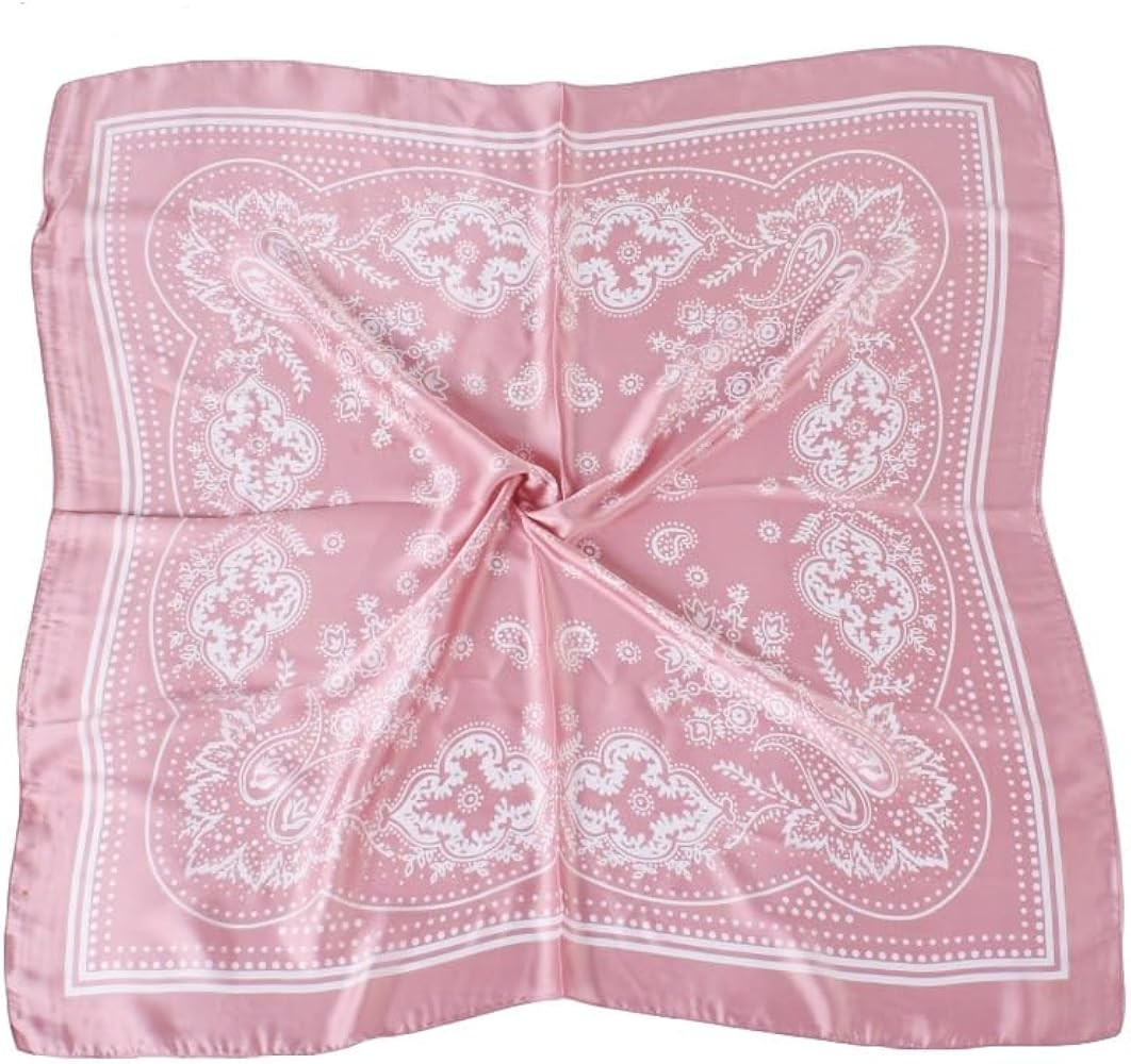 Satin Head Scarf Silk Like Hair Scarf 27" Head Scarves for Women Bandana Head Wraps for Women's H... | Amazon (US)