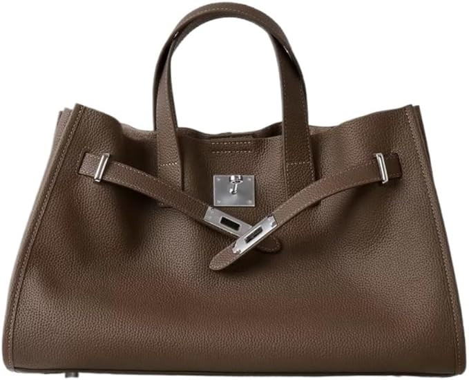 Leather Totes Handbag Shoulder Bag Sling Hobo Commuter Crossbody Bag Large Capacity Locker Versat... | Amazon (US)