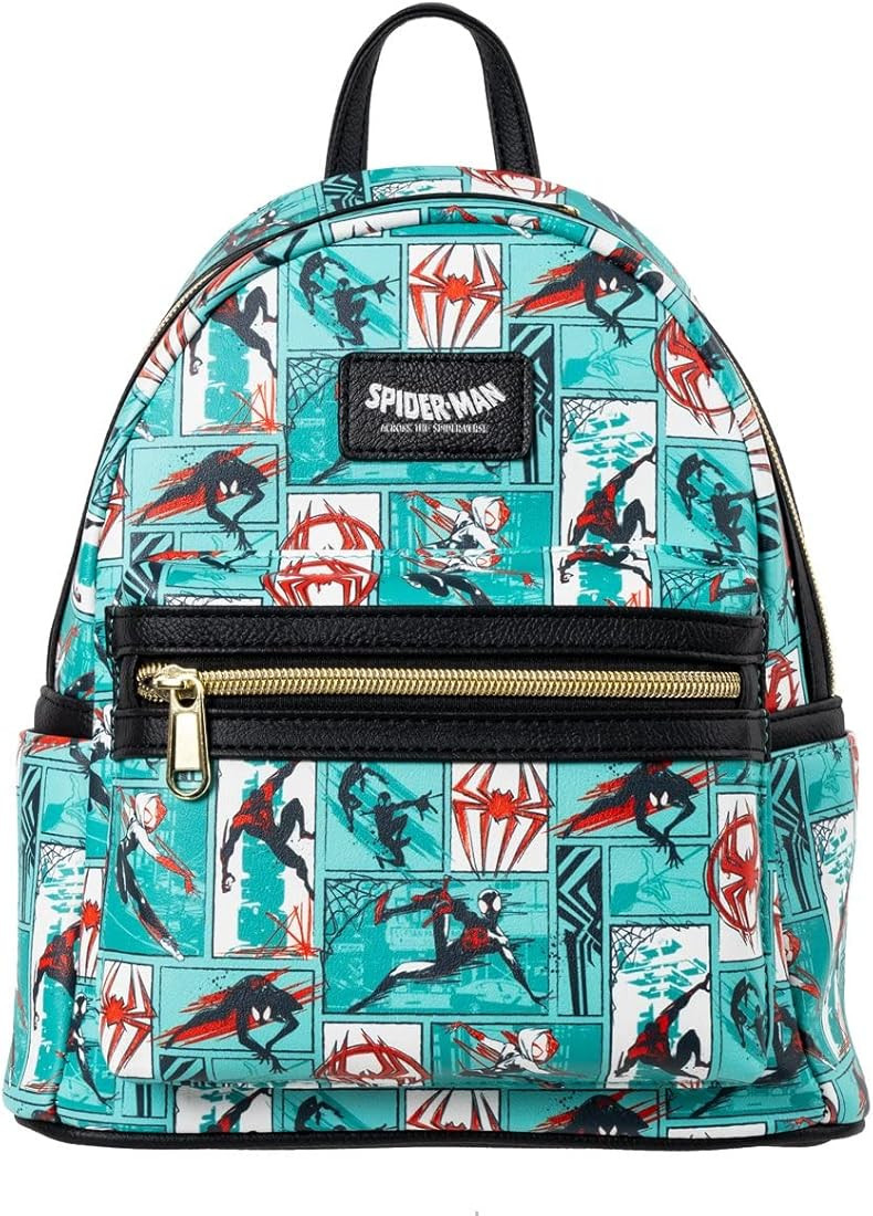 Loungefly Marvel Spider-Man: Across the Spider-Verse Exclusive Comic Strip Mini-Backpack | Amazon (US)