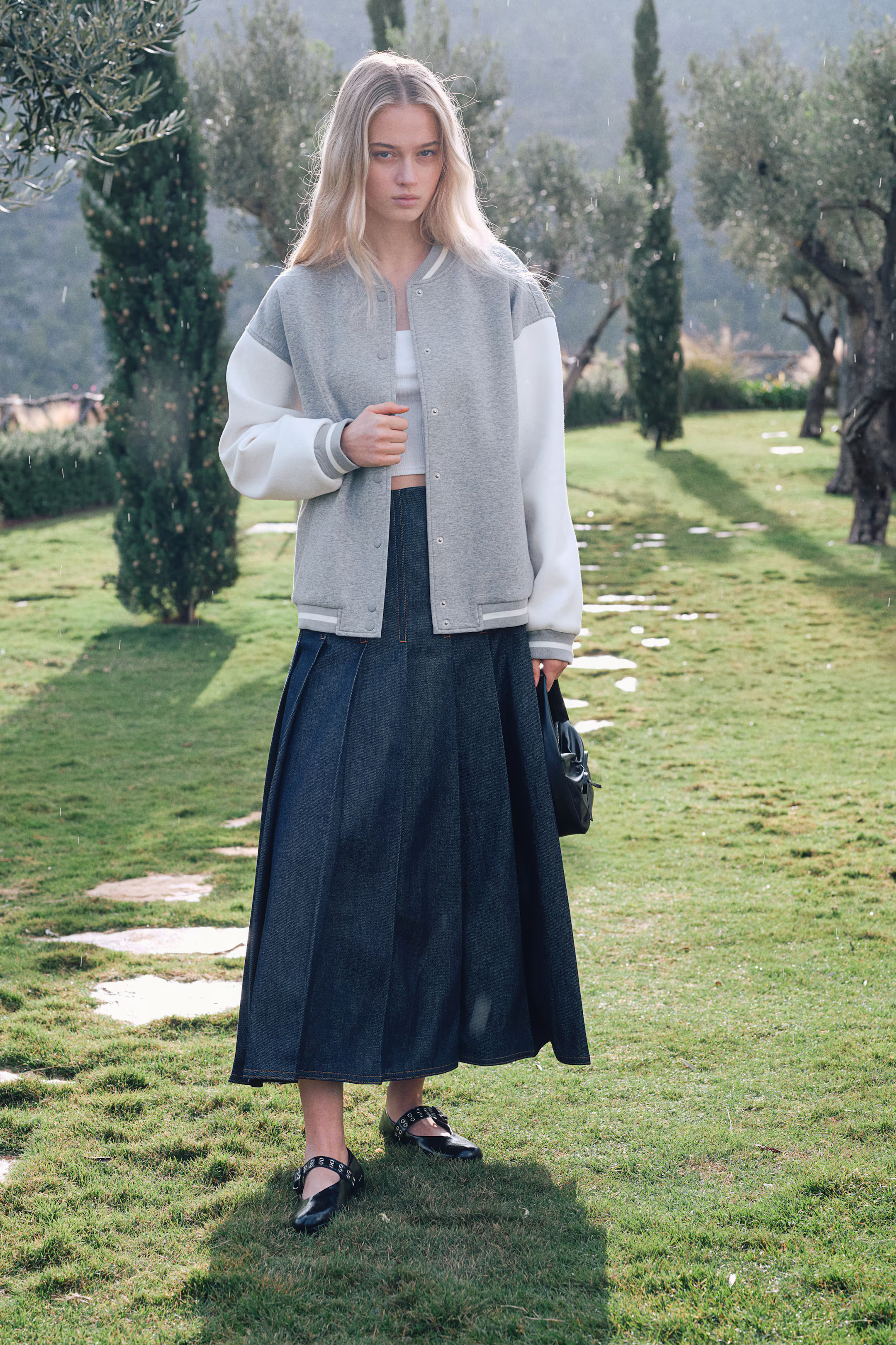 Motif-Detail Baseball Jacket | H&M (US + CA)