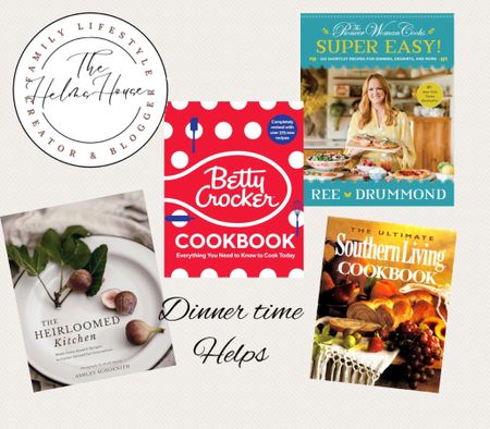 Who doesn’t need some help in the kitchen? Draw some wonderful help as well as inspiration from these cookbooks.  The Betty Crocker cookbook has been my go-to guide during my married life.  Southern Living provides the quintessential southern comfort food and I have never gone wrong with The Pioneer Woman’s recipes. 
Looking for something just as lovely as it is practical? Then look no further than The Heirloomed Kitchen cookbook  

#LTKFamily #LTKHome #LTKFindsUnder50