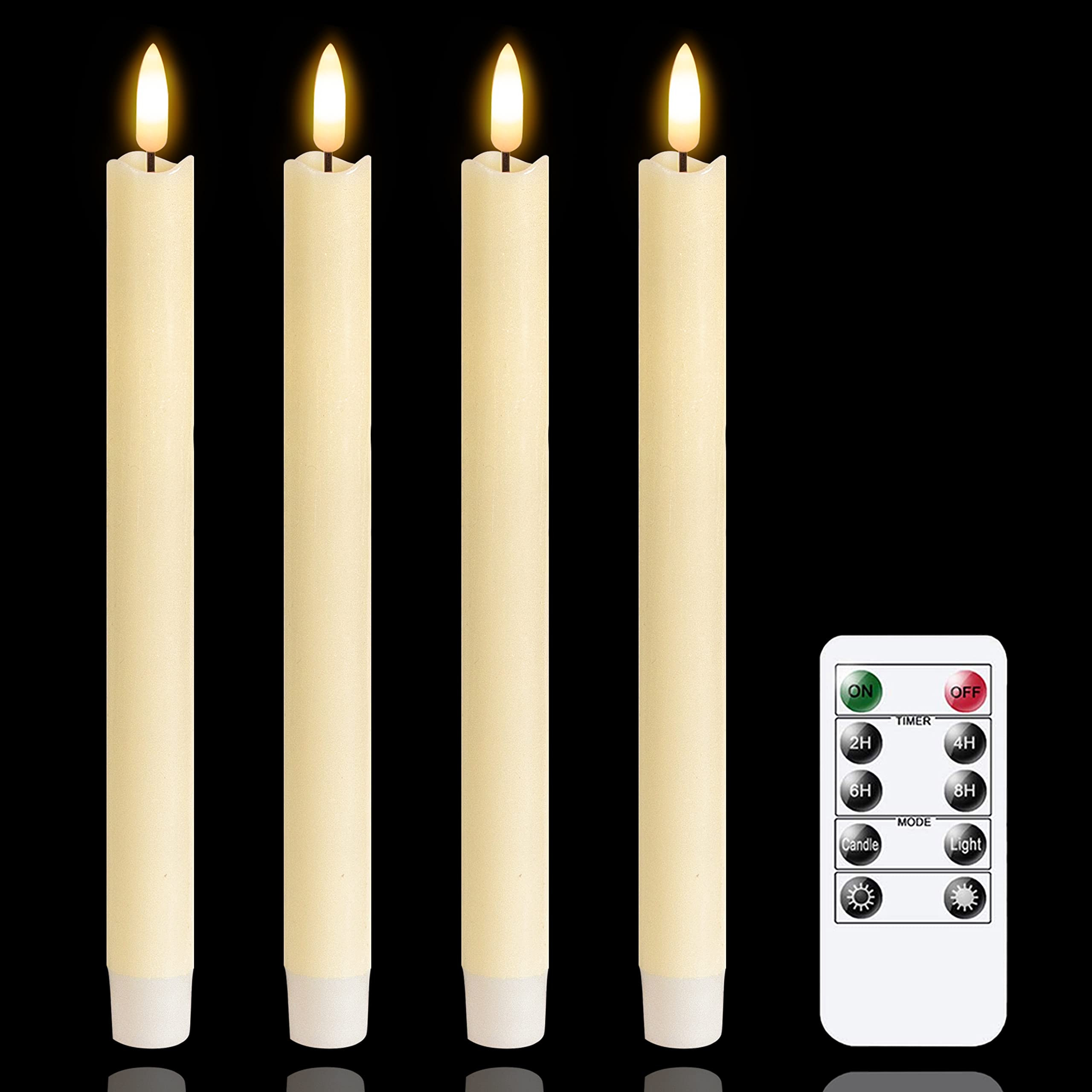 Mavandes LED Flameless Taper Candles with Remote Timer,Ivory Battery Operated Flickering Window C... | Amazon (CA)