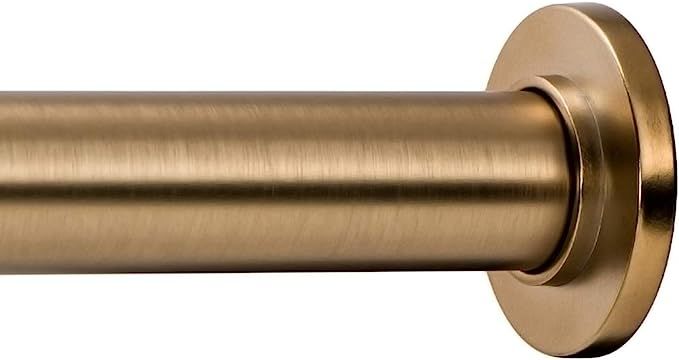 Ivilon Tension Curtain Rod - Spring Tension Rod for Windows or Shower, 54 to 90 Inch. Warm Gold | Amazon (CA)