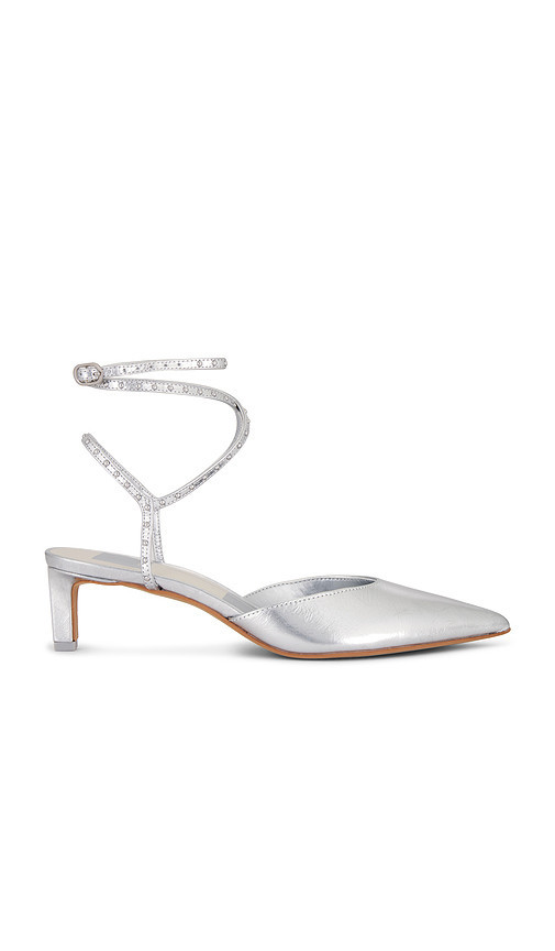 Dolce Vita Loklyn Stud Heel in Metallic Silver. Size 8.5. Also in 6, 8. | Revolve Clothing (Global)