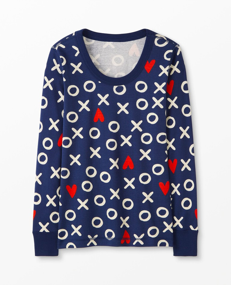 Women's Valentines Long John Pajama Top | Hanna Andersson