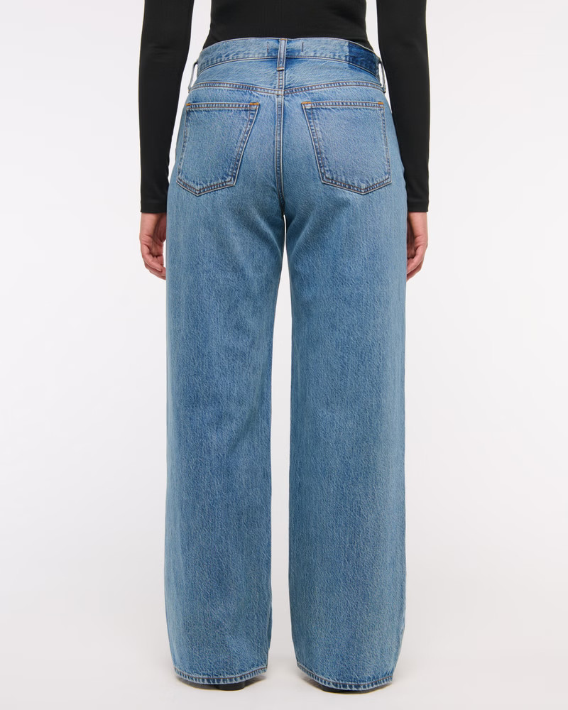 Women's Curve Love Low Rise Ultra Loose Jean | Women's Bottoms | Abercrombie.com | Abercrombie & Fitch (US)