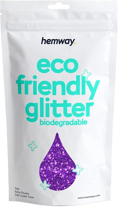 Hemway Biodegradable Glitter Purple 3.5oz Eco Friendly Extra Chunky | Amazon (US)