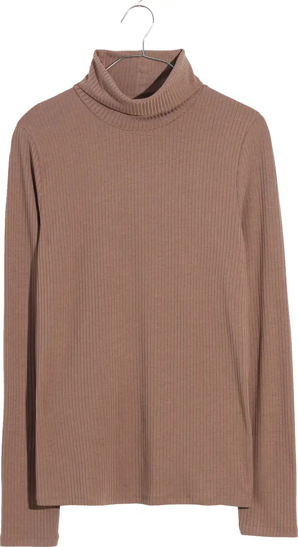 Lightweight Ribbed Turtleneck Top | Nordstrom
