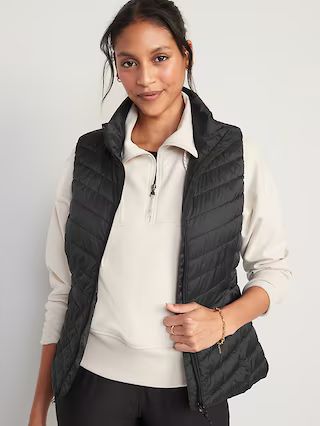 Water-Resistant Narrow-Channel Puffer Vest for Women | Old Navy (US)