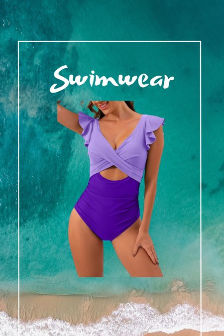 Summer outfit 
Vacation outfit 
Beach outfit 
Swimwear 
One piece swimsuit 
Colorblock swimsuit 
Ruffle swimsuit 

#LTKSeasonal #LTKfindsunder50 #LTKswim