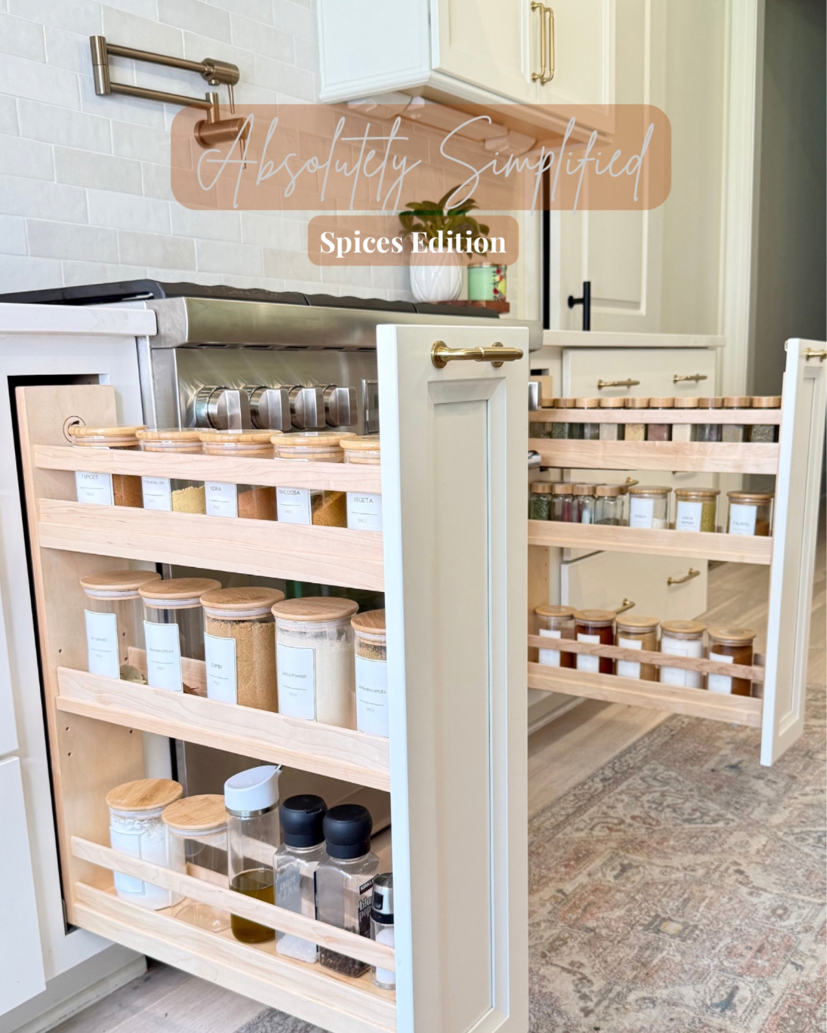 🧂🧑🏼‍🍳 A uniform look in a spice cabinet can make it easy for anyone cooking to find what they need. If you find yourself repurchasing spices you already have, this would be a great way to prevent that.


#LTKfamily #LTKVideo #LTKhome