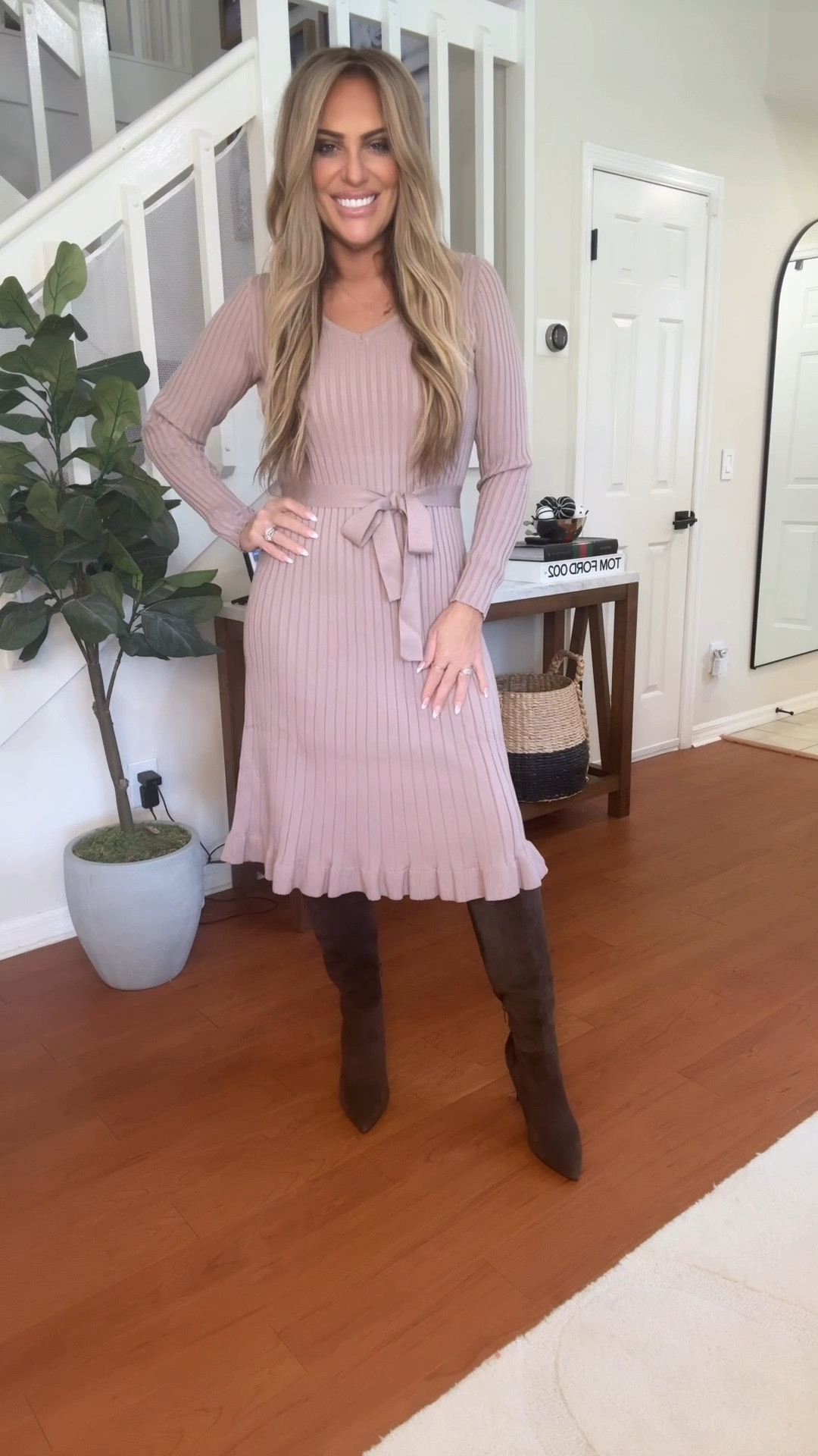 Ribbed Sweater Dress thumbnail