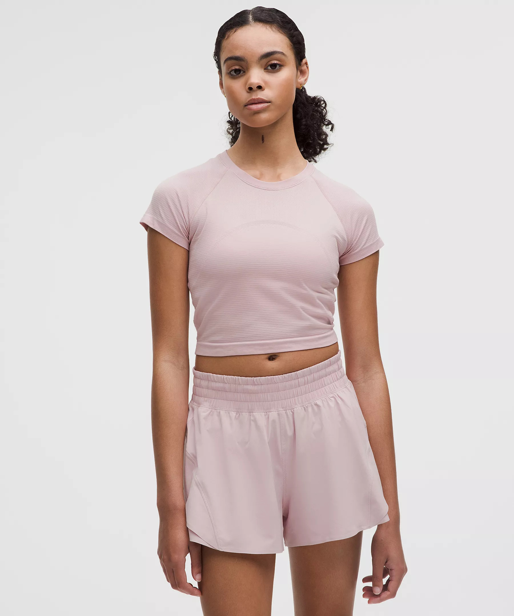Swiftly Tech Cropped Short-Sleeve Shirt 2.0 | Women's Short Sleeve Shirts & Tee's | lululemon | Lululemon (US)