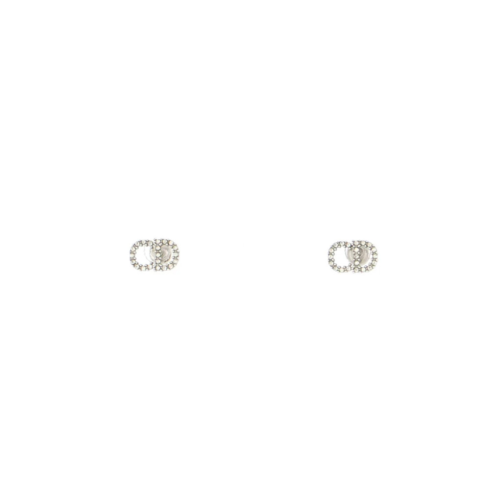 Clair D Lune Stud Earrings Metal with Crystals | Rebag