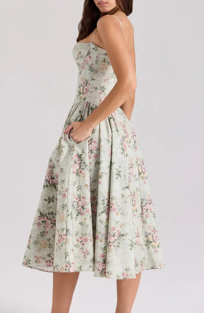 Samaria Corset Fit & Flare Dress | Nordstrom