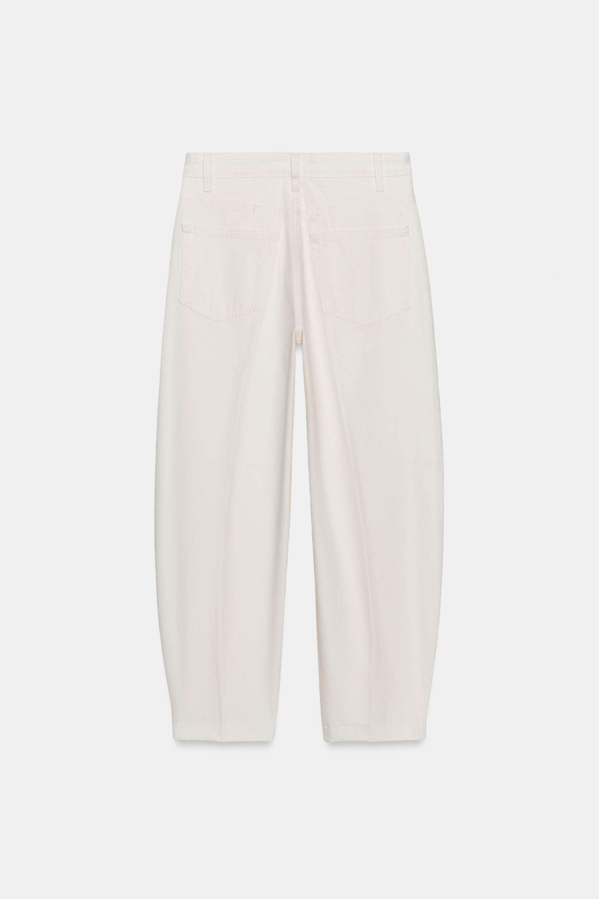 ZW COLLECTION BARREL HIGH WAIST JEANS | Zara US