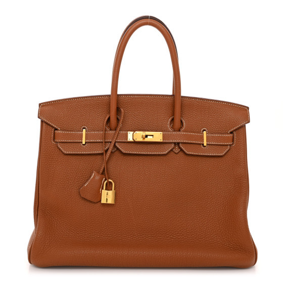 Hermes Togo BIRKIN 35 Gold | FASHIONPHILE (US)