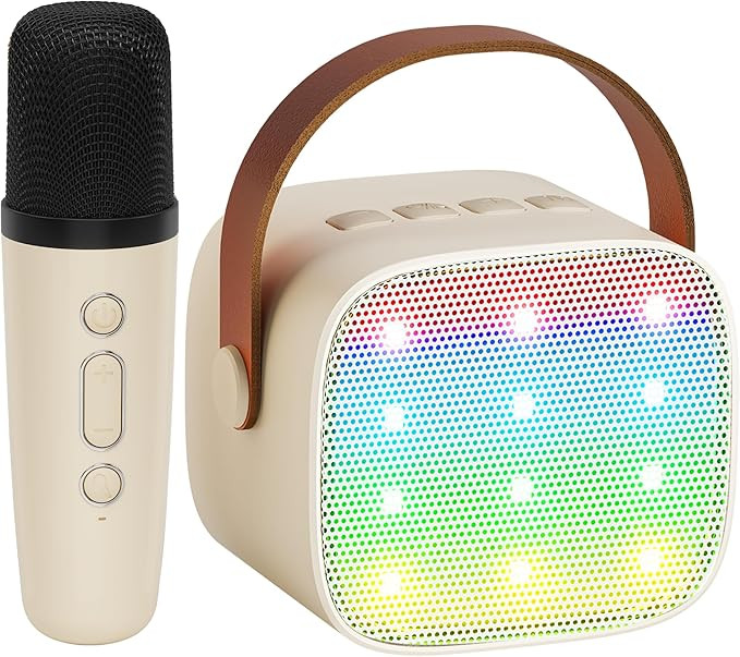 YLL Mini Kids Karaoke Machine, Portable Bluetooth Speaker with Wireless Microphone for Adults, Ka... | Amazon (US)