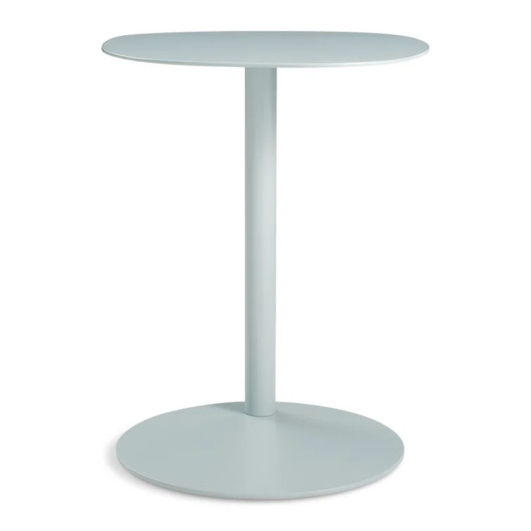 Breezy Blue Swole 20'' Tall Steel C Table End Table | Wayfair North America