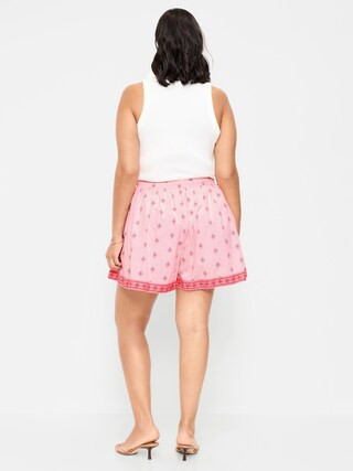 High-Waisted Drapey Skirt Short | Old Navy (US)
