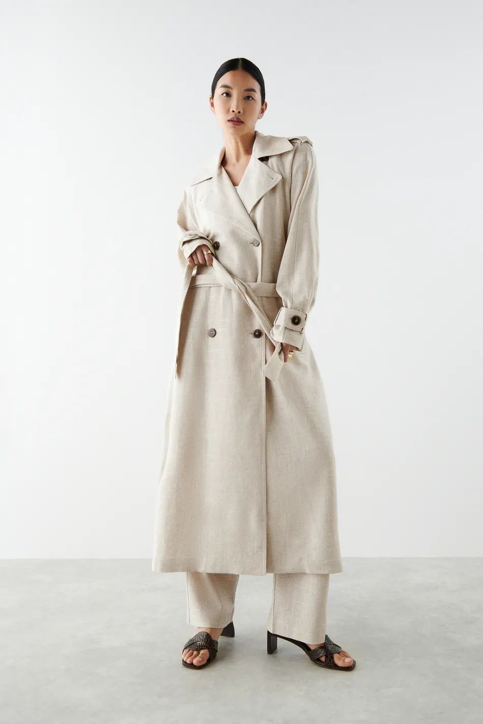 Belle Linen trench coat - Gina Tricot | Gina Tricot SE