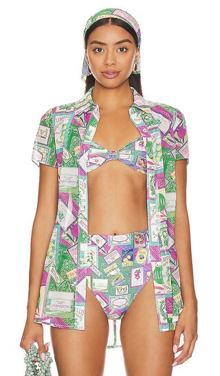 Roma Button Down Top in Multi Pomodoro | Revolve Clothing (Global)