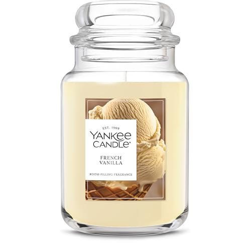 Yankee Candle French Vanilla Scented Candle, 22oz Large Jar with up to 150 Hour Burn Time, Giftable, Holidays | Amazon (US)