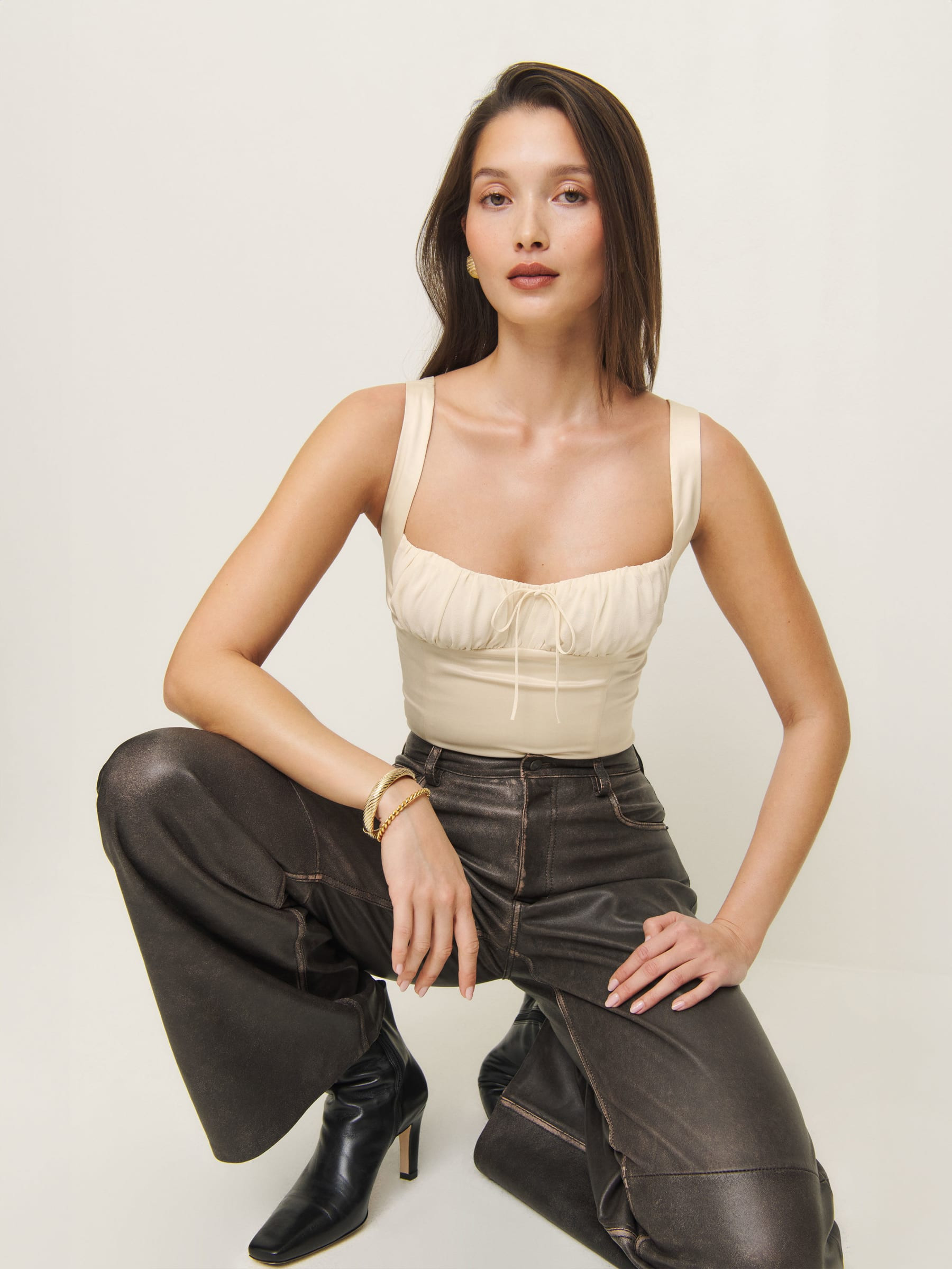Odessa Satin Top | Reformation (Global)